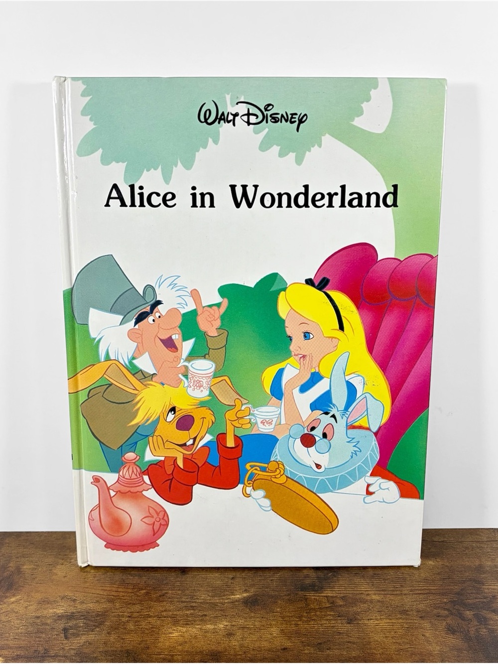 Walt Disney Alice in Wonderland Hardcover - Colorful Illustrated Cover